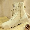 Shoes 2016 Hot Sale Outdoor/Work Leather/Synthetic Hard-wearing Combat Boots Black / Beige