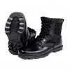 Shoes Leather / Canvas Outdoor / Athletic Boots Outdoor / Athletic Flat Heel Lace-up Black