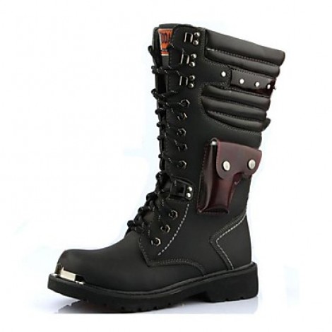 Shoes Wedding / Outdoor / OfficeCareer / PartyEvening / Casual Synthetic Boots Black