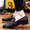 Men's Oxfords Wedding/Party & Evening/Casual Fashion Leather Shoes Black/Gold/Silver 38-43